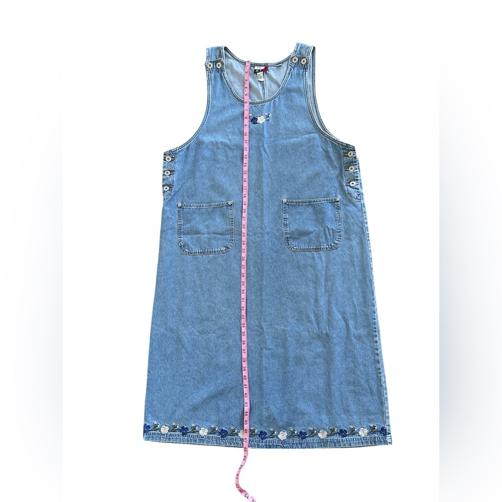 Vintage Denim Jumper Dress 2XL - Picture 3 of 5